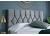 5ft King Size Loxey Velvet velour Grey fabric bed frame 6